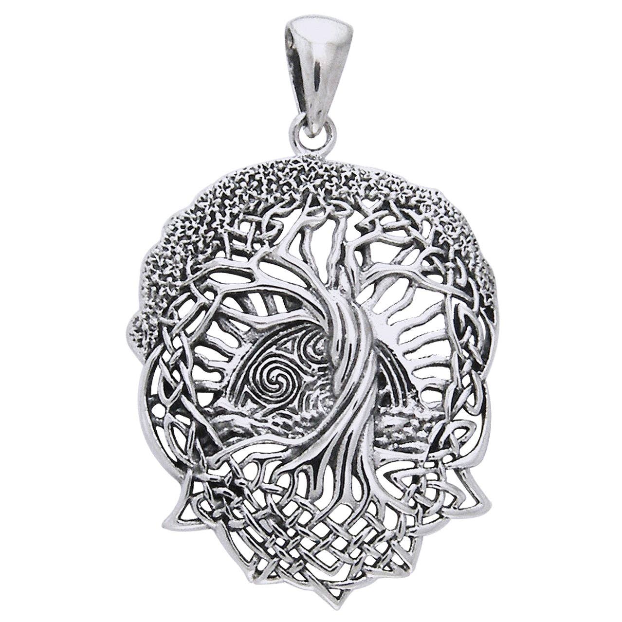 Silver Insanity - Wholesale Individual Charm/Pendant - Rising Sun - Interconnect Celtic Knot Tree of Life Sterling Silver Pendant4