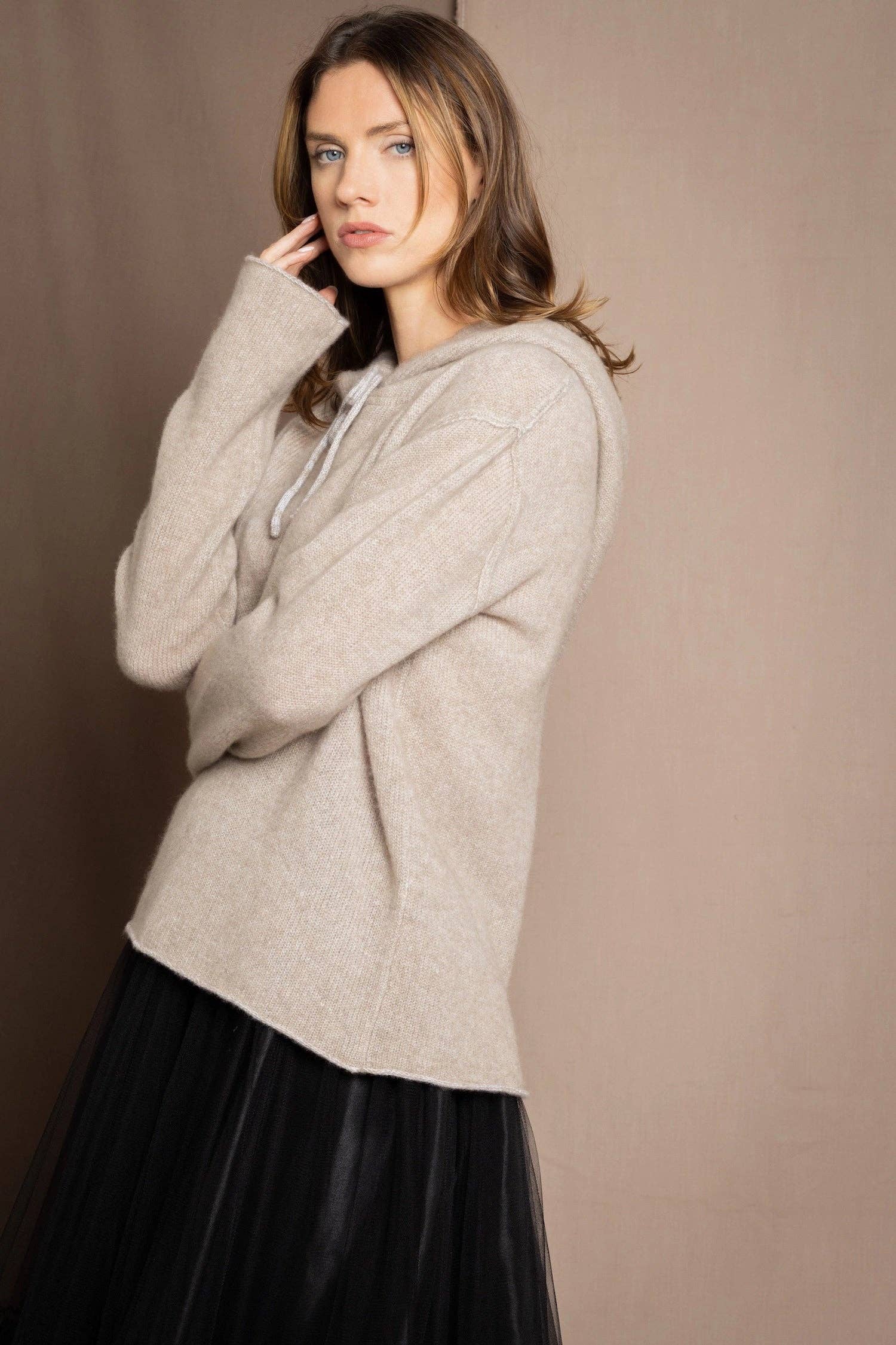 Madigan Cashmere - Venta al por mayor Sudadera con capucha - Mujer - Sudadera con capucha de cachemira Full Bloom Madi20