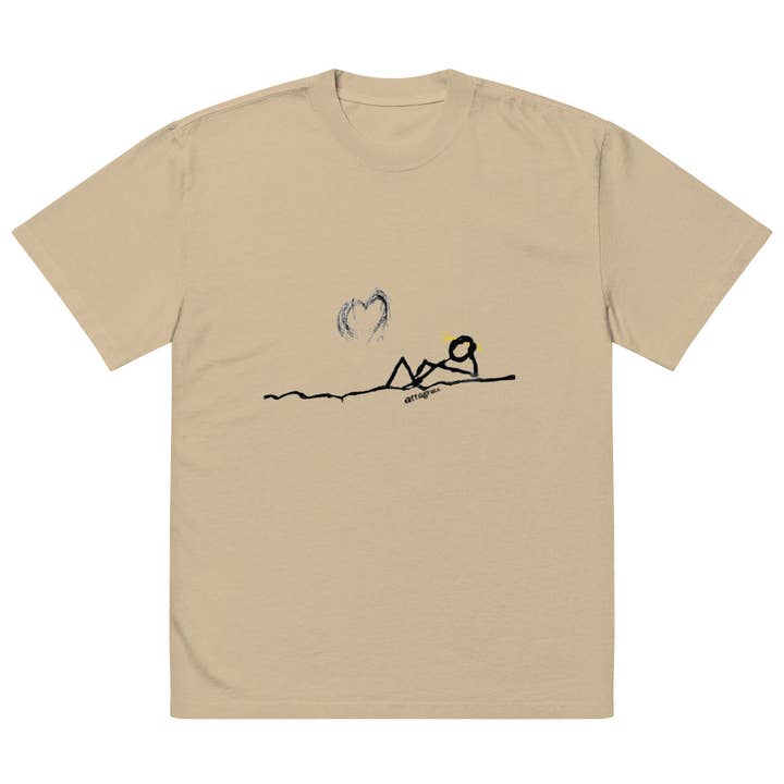 Taknemmelig for - Overdimensioneret falmet t-shirt for engroshandel hos Attagrata - Attitude of Gratitude