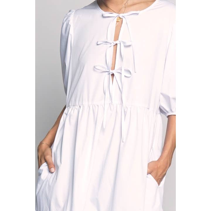 Sans Souci - Wholesale Jurk - Dames - POPLIN MAXIJURK MET STRIKSLUITING VOOR7