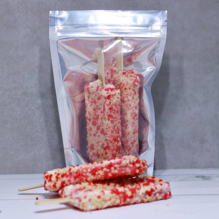 Freeze Dried Ice Cream Popsicle (Chocolate Eclair, Strawberry Shortcake) for wholesale by Homesteading in Ohio LLC