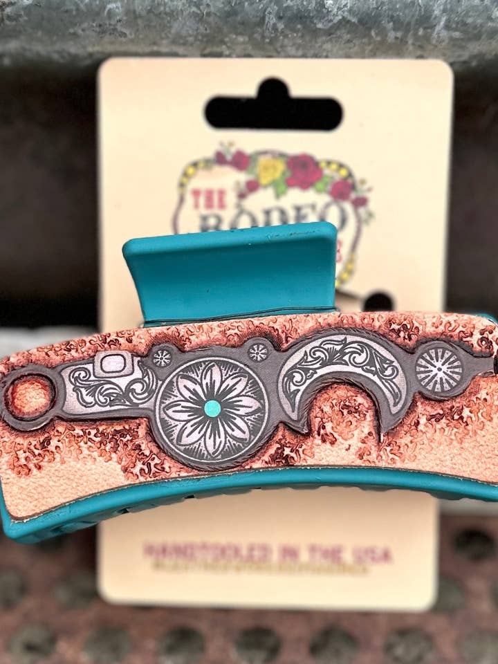 Hoofdstel Bit Bewerkt Haarclip Groot voor wholesale door The Rodeo Rose