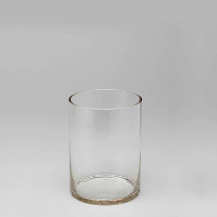 4" Wide Floral Glass Vase - 6" Tall for wholesale by Portofino International Trading, USA