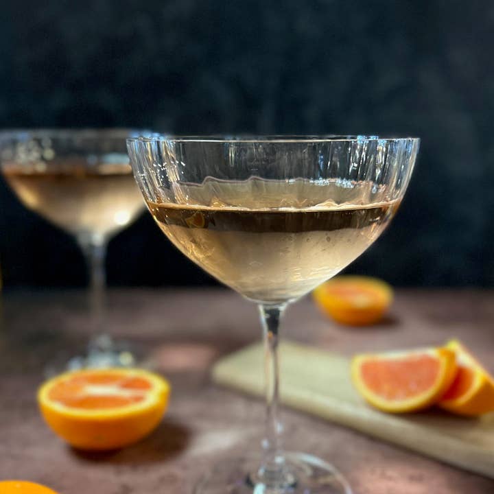 Waterfall (Optic) Coupe Cocktail Glass 340ml Set/6 for wholesale by Red Vanilla Home