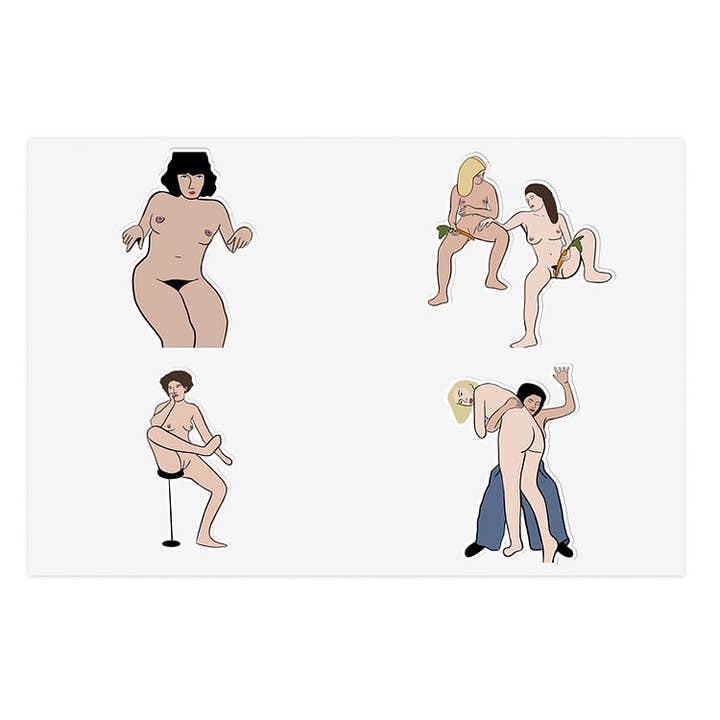 Feuilles d'autocollants espiègles pour la vente par Brain Cradle