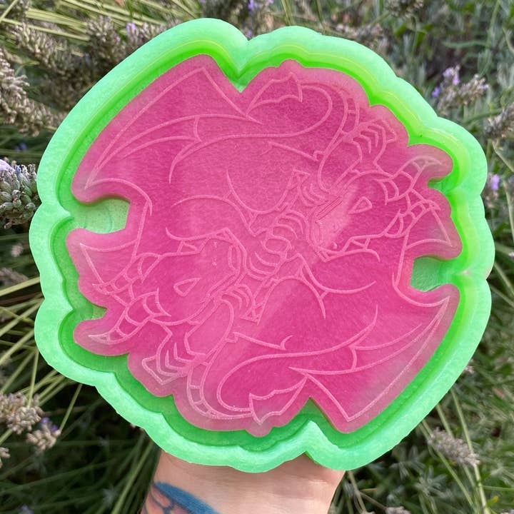 Große Dragon Duo Tablett-Form für den Großhandel von Fluffy Pumpkin