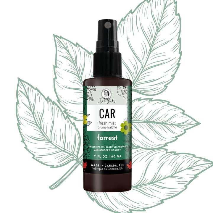 Car Fresh Mist FORREST, completamente naturale, 100% a base vegetale, 60 ml per la vendita all'ingrosso da parte di Dr. Ward's Fresh Mist