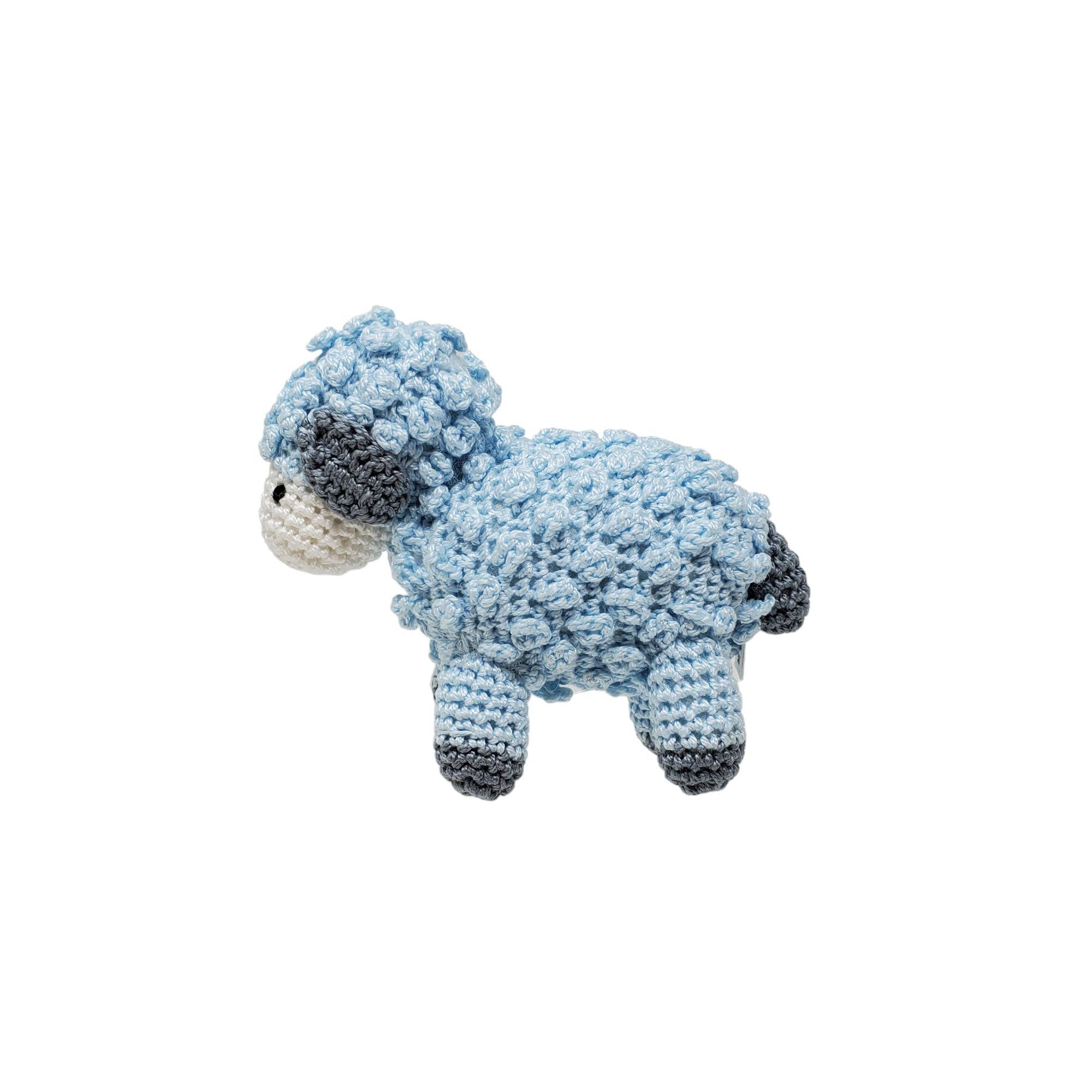 Melange Collection – wholesale Stuffed/plush toy – Kids & baby – Little Crochet Lamb - Blue1
