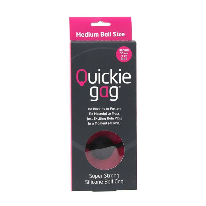 Quickie Ball Gag Medium - Black for wholesale by Creative Conceptions LLC