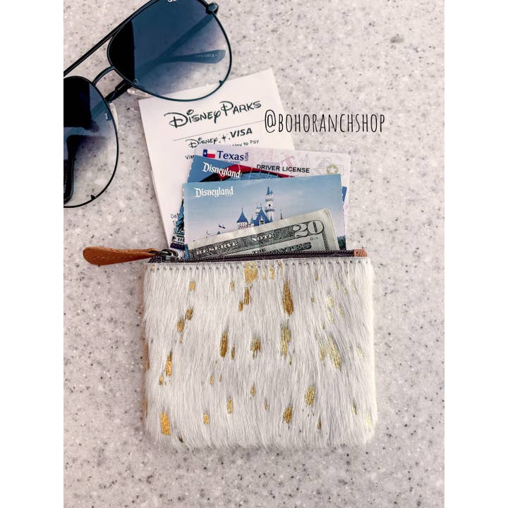 Boho Ranch Shop - Vente Porte-monnaie – femme - Pochette à monnaie en cuir de vachette occidental7