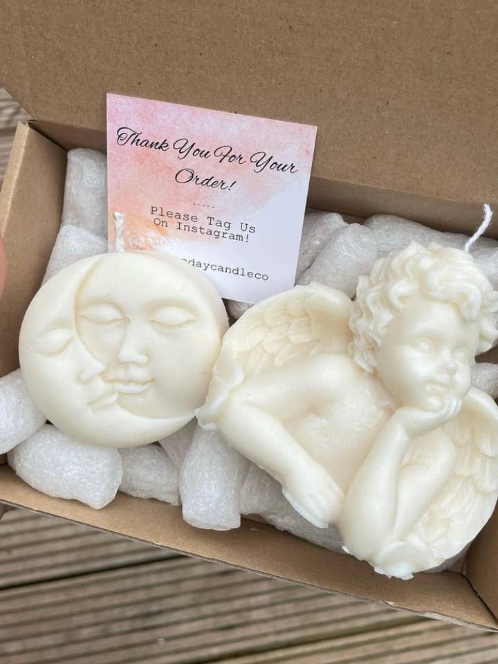 Sun And Moon Candle for wholesale by The Sunday Candle Co