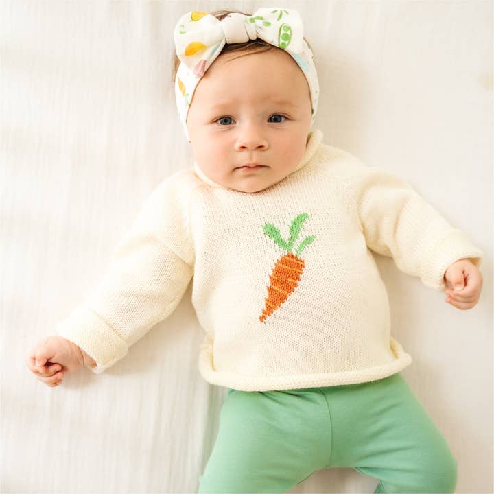Eat your Veggies! Rollneck Sweater for wholesale by Magnolia Baby