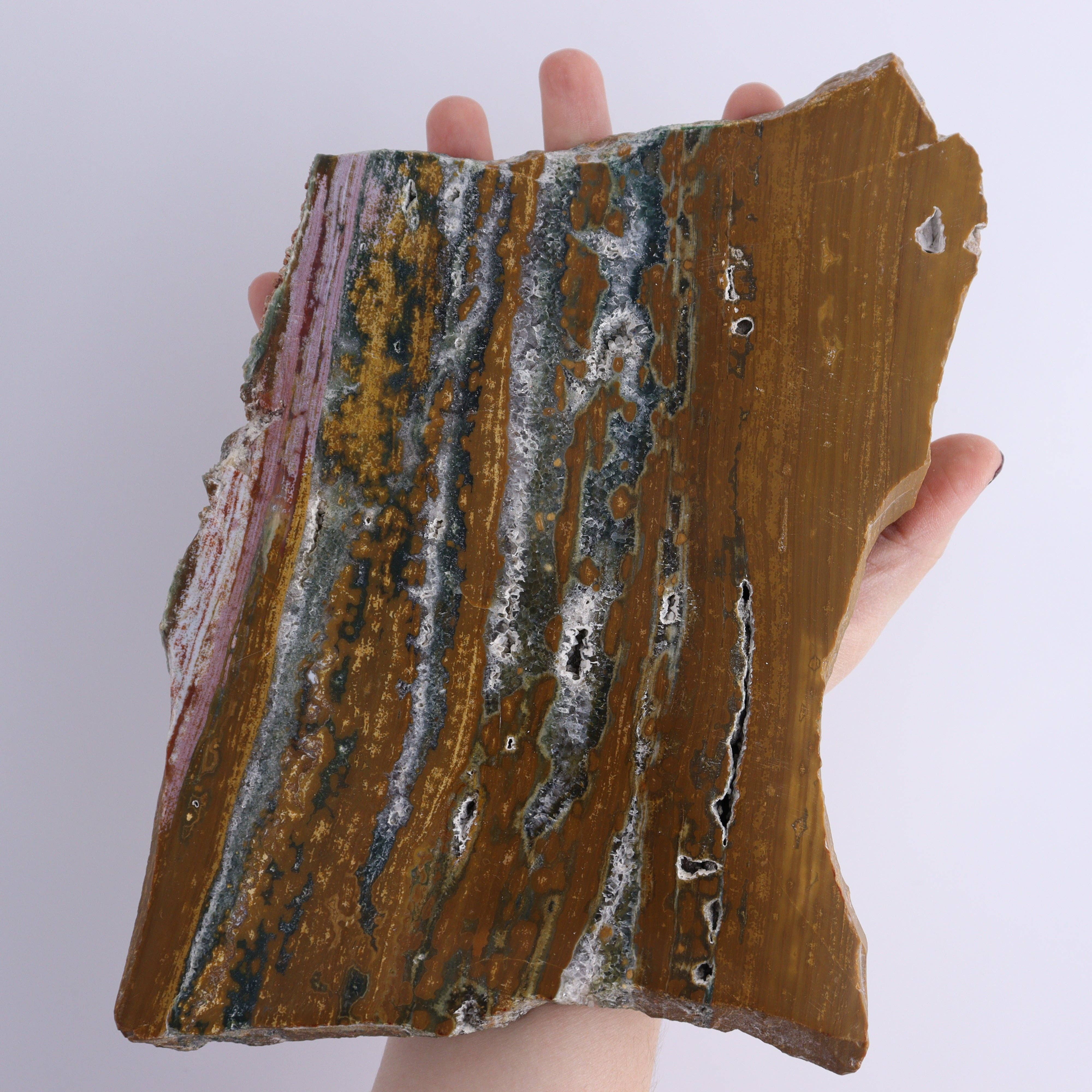 Mi Esperanza Minerals - Wholesale Spiritual Stone/Crystal - Ocean Jasper Slices & Slabs Set of 36