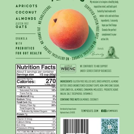 Tempo Granola - Wholesale Granola - Bulk - loose style Apricot Coconut Almond Granola1