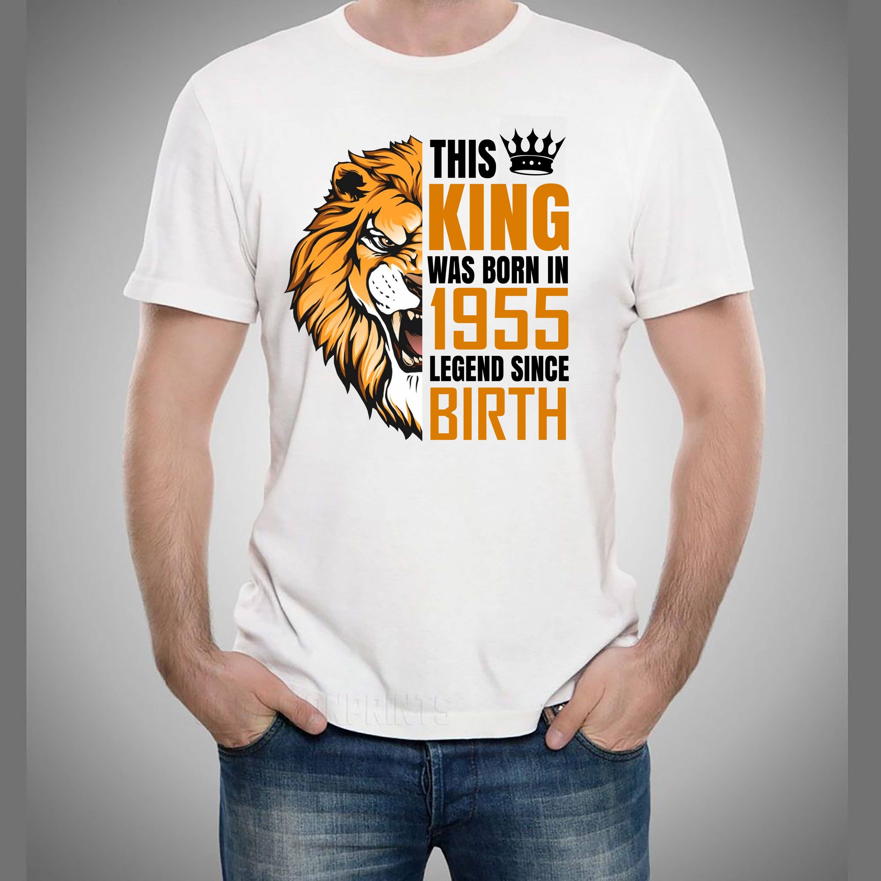 LA Shirt Company - Wholesale T-Shirt (Graphic) - Men's - The King Was Born (Choose your Year 1951 to 1960) Men's Tee4