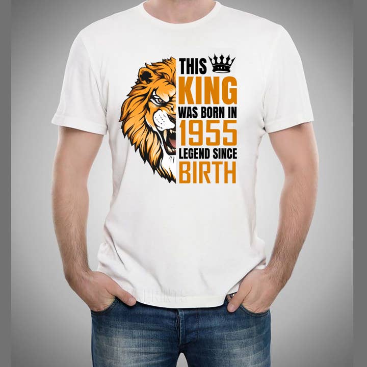 LA Shirt Company - Wholesale T-Shirt (Graphic) - Men's - The King Was Born (Choose your Year 1951 to 1960) Men's Tee4