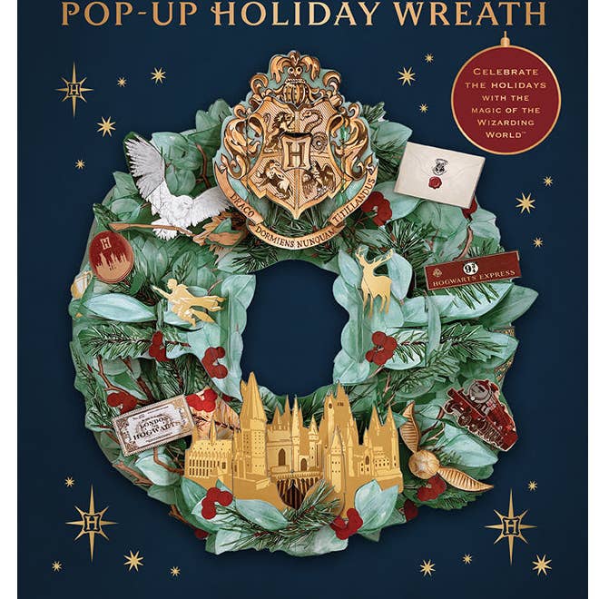Harry Potter: Hogwarts Pop-Up Holiday Wreath for wholesale by Insight Editions - #1 Pop Culture Publisher