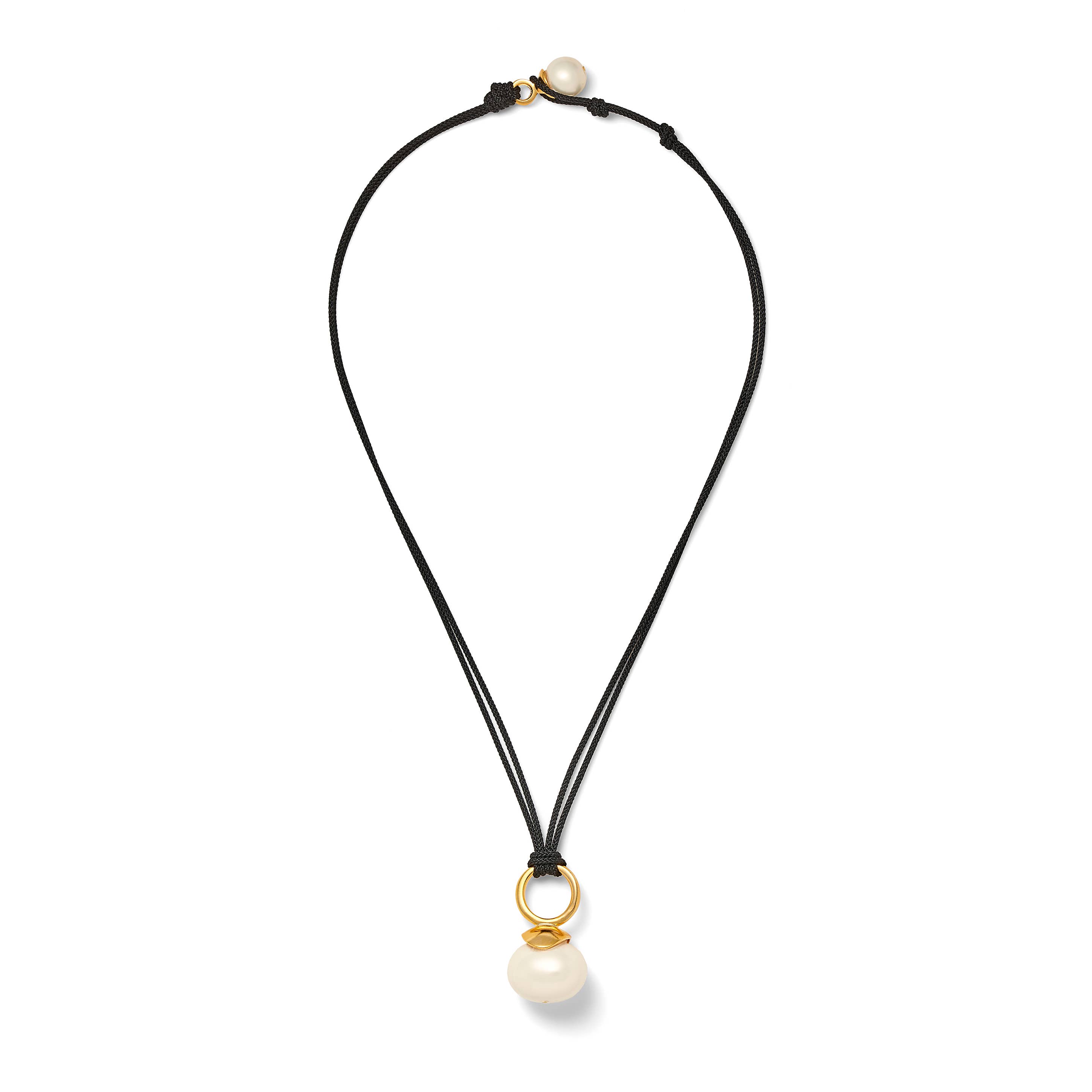 CC & Co by Catherine Canino - Wholesale Pendant/charm necklace - Pebble Pearl Cord Pendant8