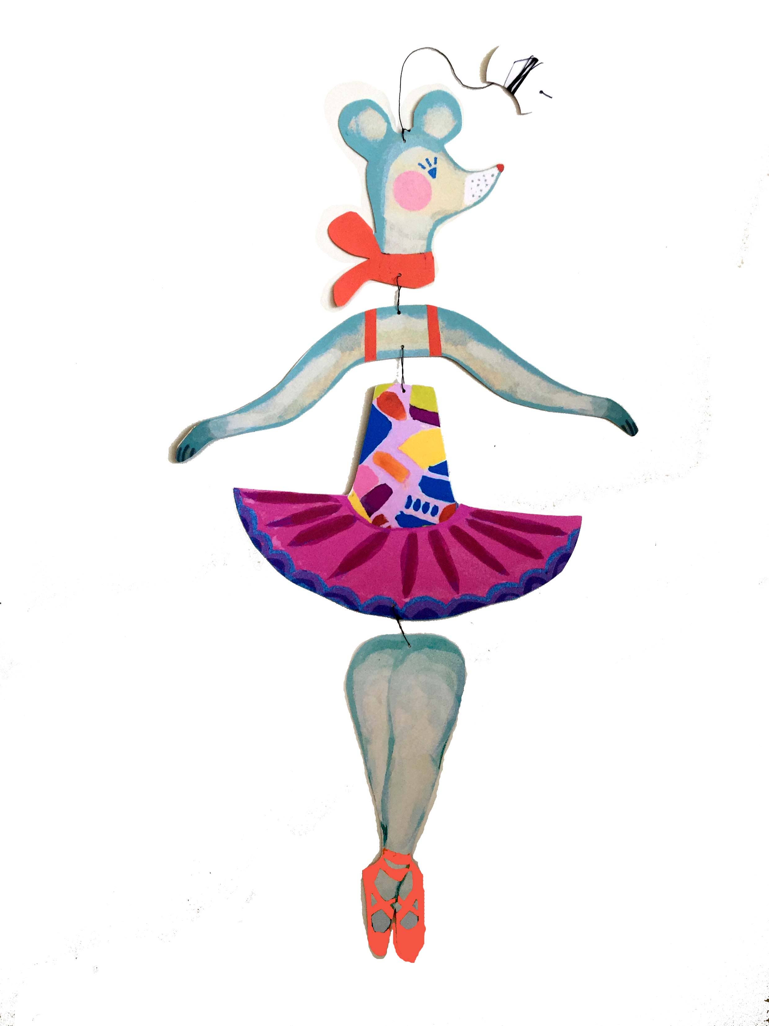 wini-tapp – wholesale Baby mobile – Mouse Ballerina Nursery Mobile2