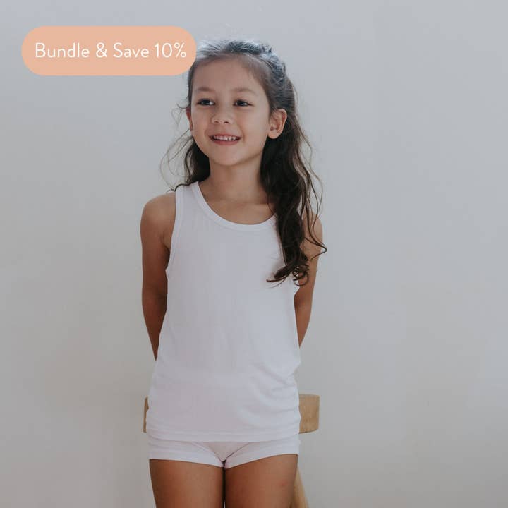 Teen Girls' TENCEL™ Micro Modal Shorties - Set of 2 for wholesale by Just Peachy