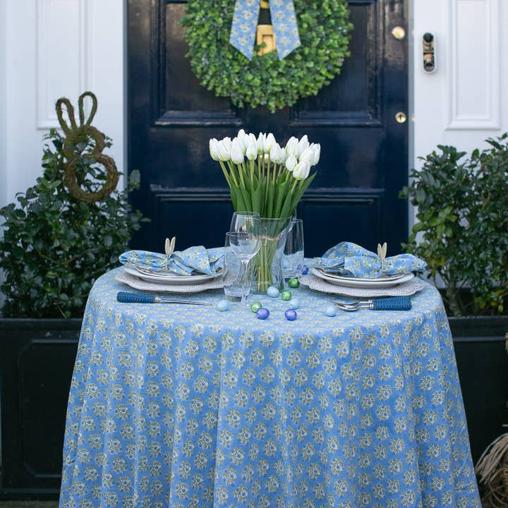 LNH EDIT - Venta al por mayor Corona - Lazo hecho a mano Emily azul, 2 tamaños5