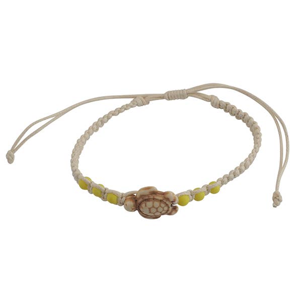 World End Imports Jewelry & Gifts – Großhandel Perlenarmband – BR Makramee/Neonperle/Howlite-Meeresschildkröte-127