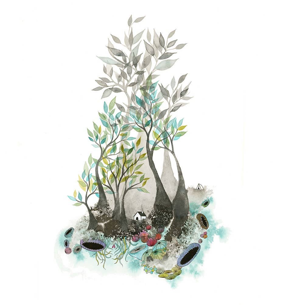 Melissa Moss Art - Wholesale Sticker - Taking Comfort - Sticker1