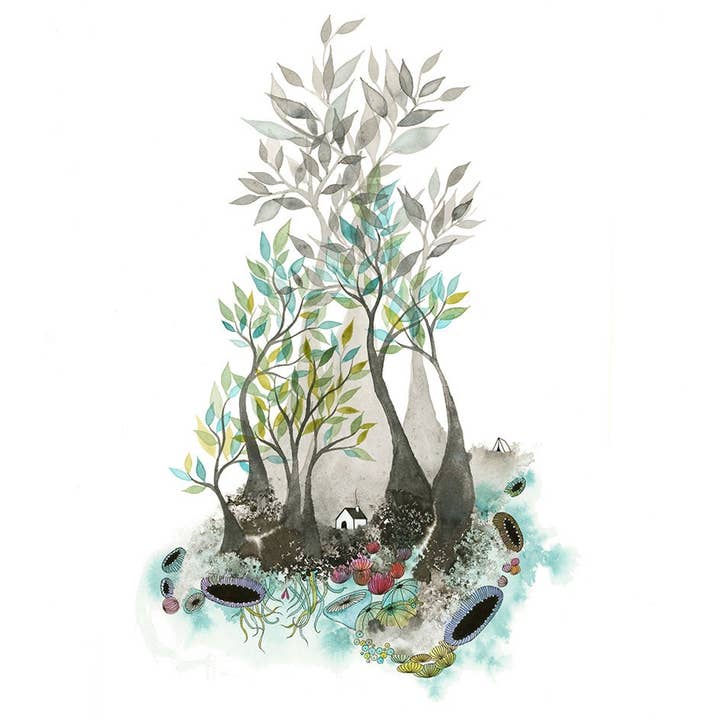 Melissa Moss Art - Wholesale Sticker - Taking Comfort - Sticker1