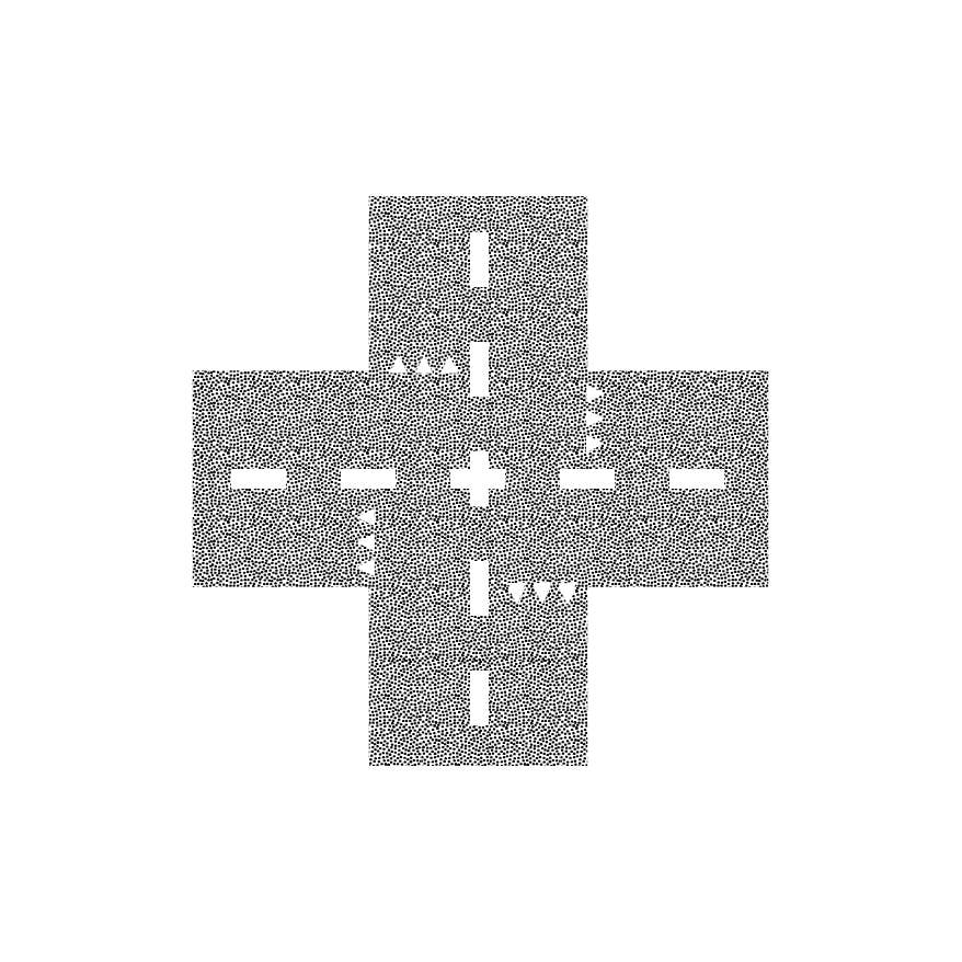 lm baby art - Vendita all'ingrosso Decorazione da parete - Bambini e neonati - Set di adesivi per muurstickers Snelweg - Kruispunt (1°)