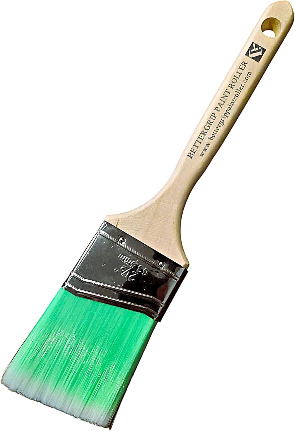 BetterGrip Paint Roller – wholesale Paint/wax brush – 5-Piece Paint Brush Set – Angled & Flat Brushes with Durable Synthetic Bristles & Wooden Handles3