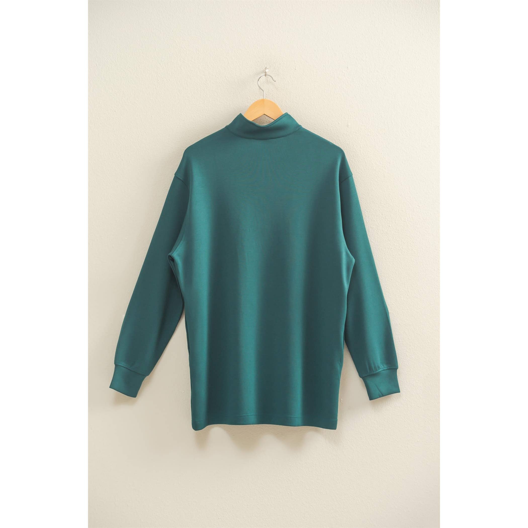 HYFVE - Wholesale Dress - Women's - Double Knit Half Zip Up Long Sleeve Mini Dress25