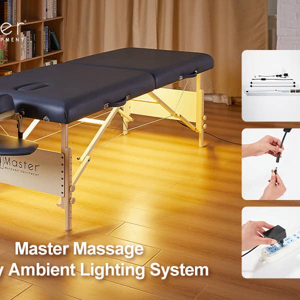 Système d'éclairage d'ambiance Master Massage Galaxy pour tables de massage — Lumière d'ambiance, bandes LED chaudes de 3 500 K pour la vente par Royal Recliners