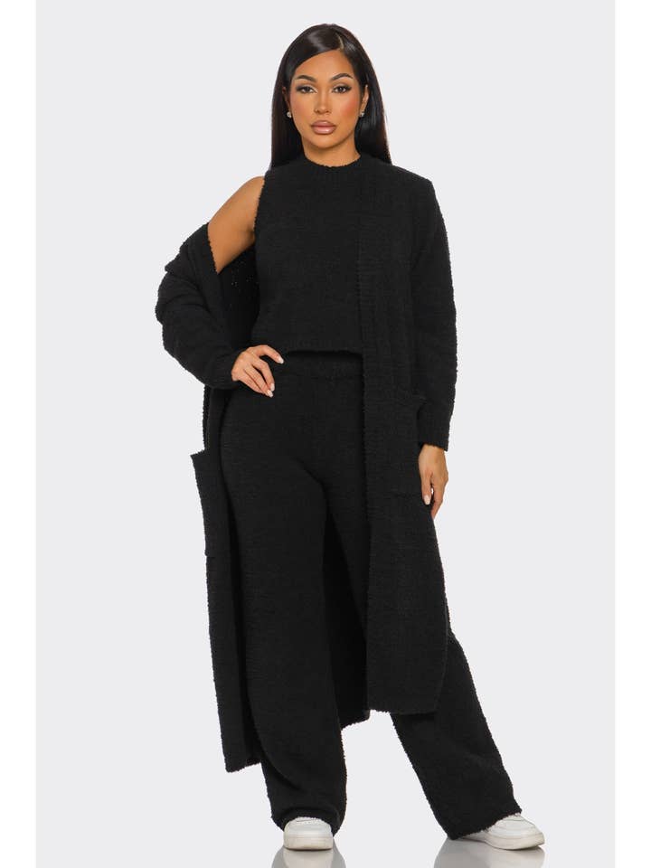 Conjunto Cozy Knit Lounge por atacado de ITSSY