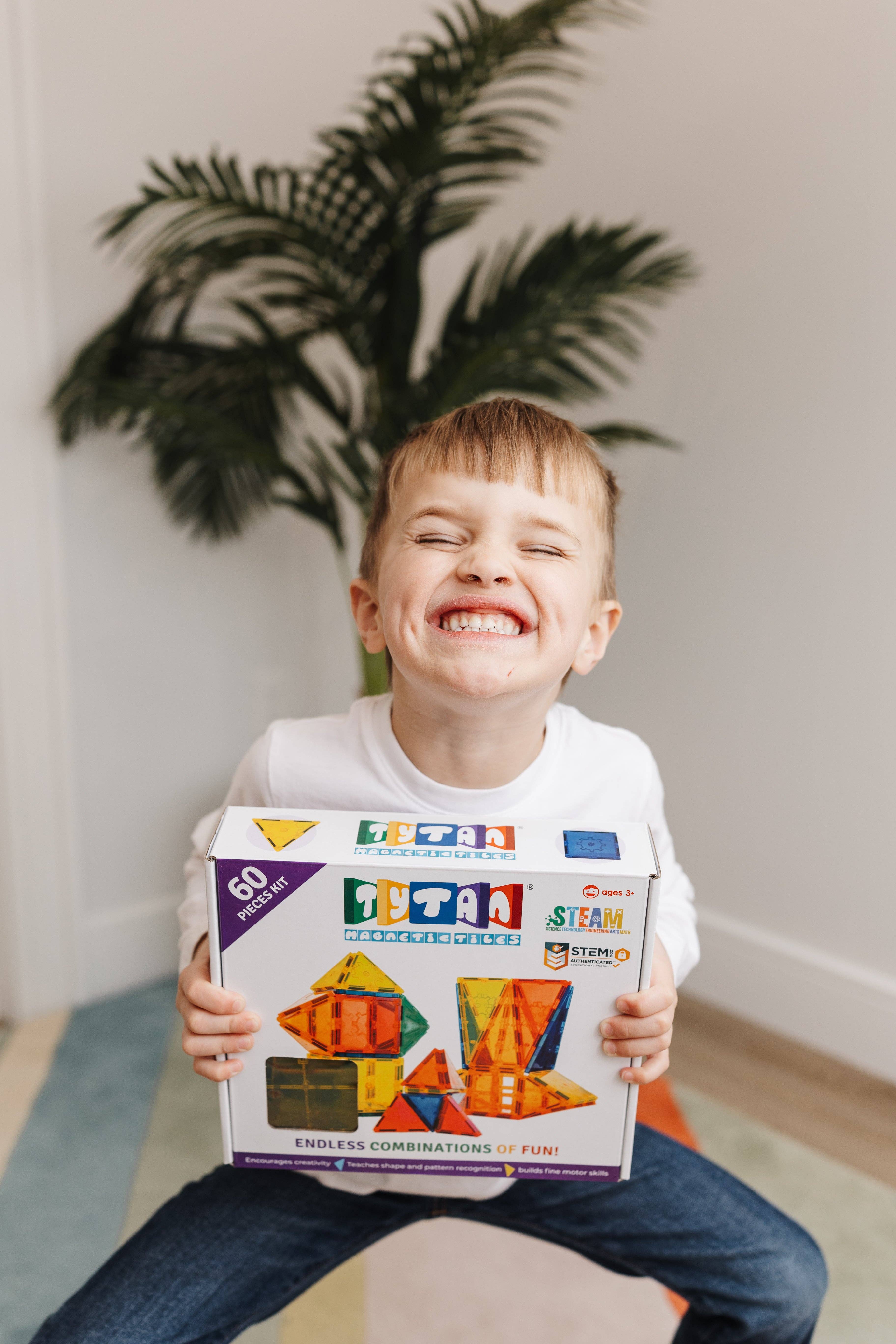 REMOVED BRAND - Wholesale Building Set - Kids - Tytan® Magnetic Tile Building Set – 60-Piece9