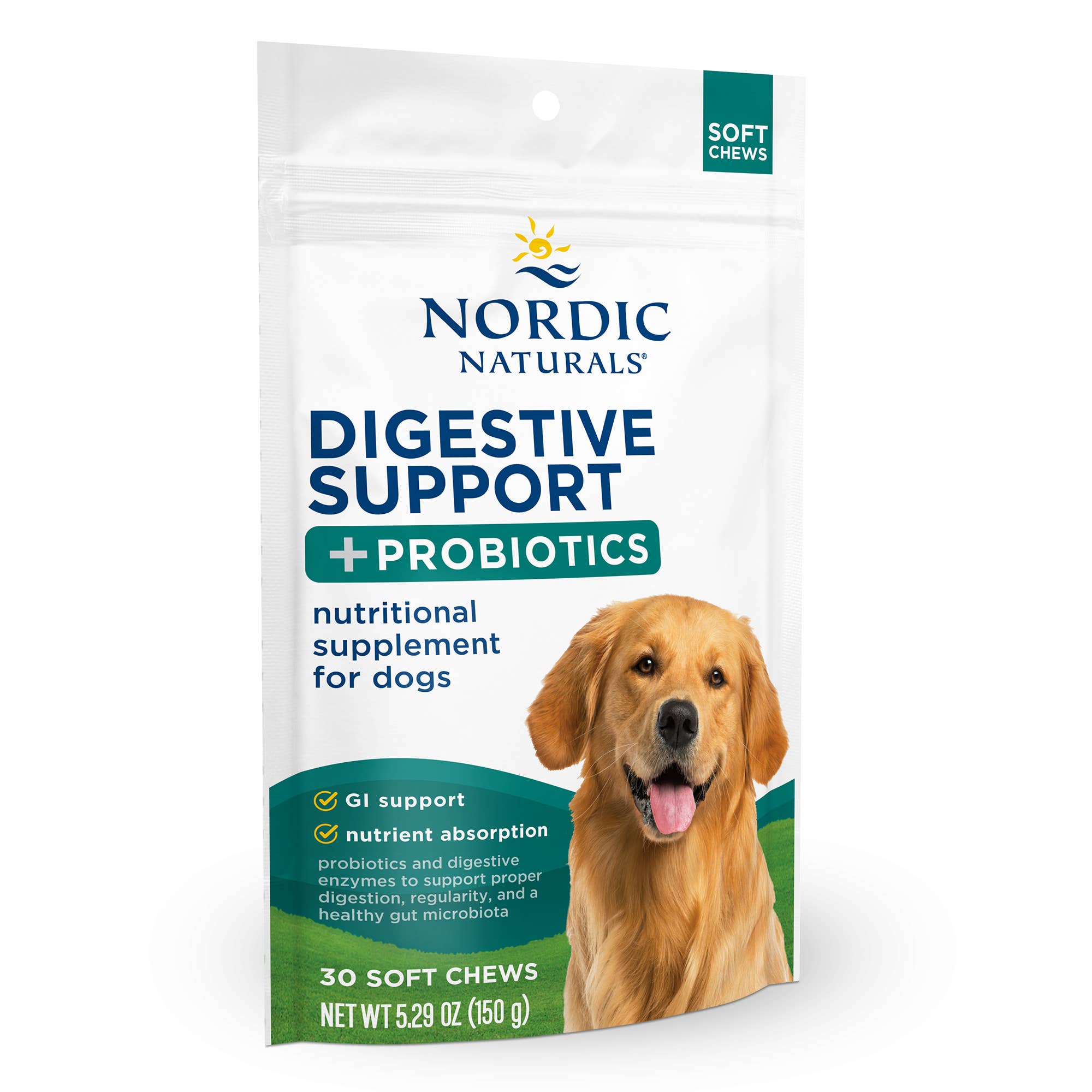 Nordic Naturals - Wholesale Pet Supplement - Dog - Pet Digestive Support + Probiotics Soft Chews 30ct1