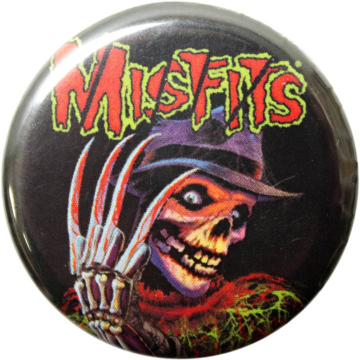Pin-on Button - 1.25 Inch - The Misfits - Nightmare Ghost for wholesale by Square Deal Recordings & Supplies
