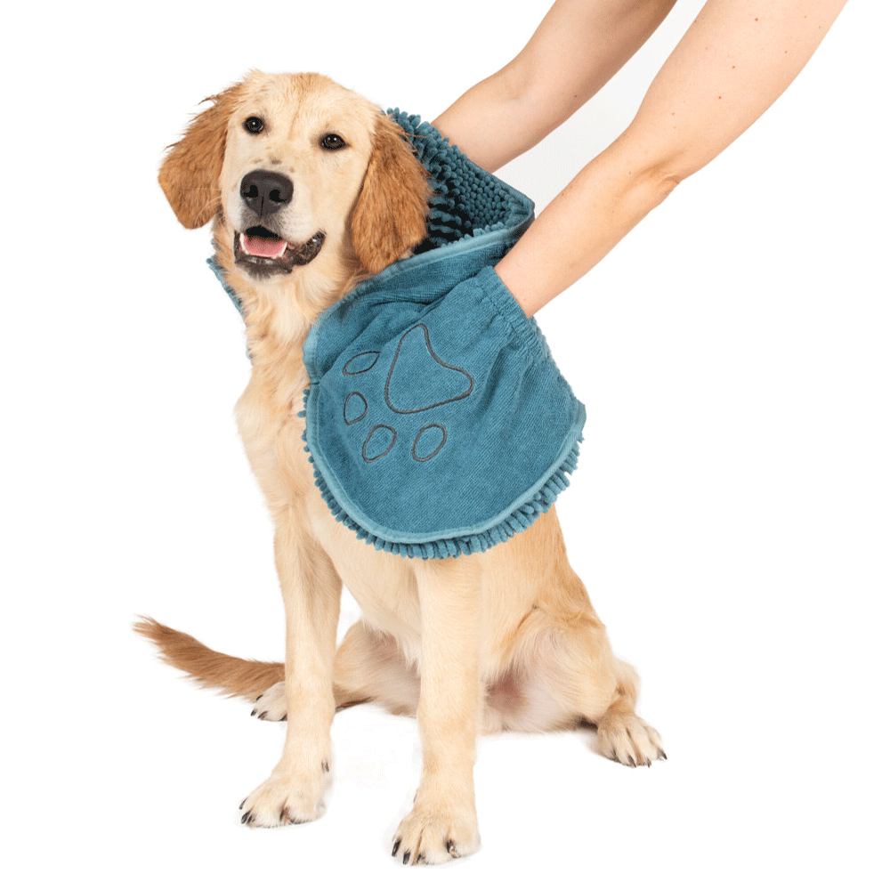 King Wholesale Pet Goods - Wholesale Pet Towel - Dog - DGS Dirty Dog Shammy Towel Pacific Blue1