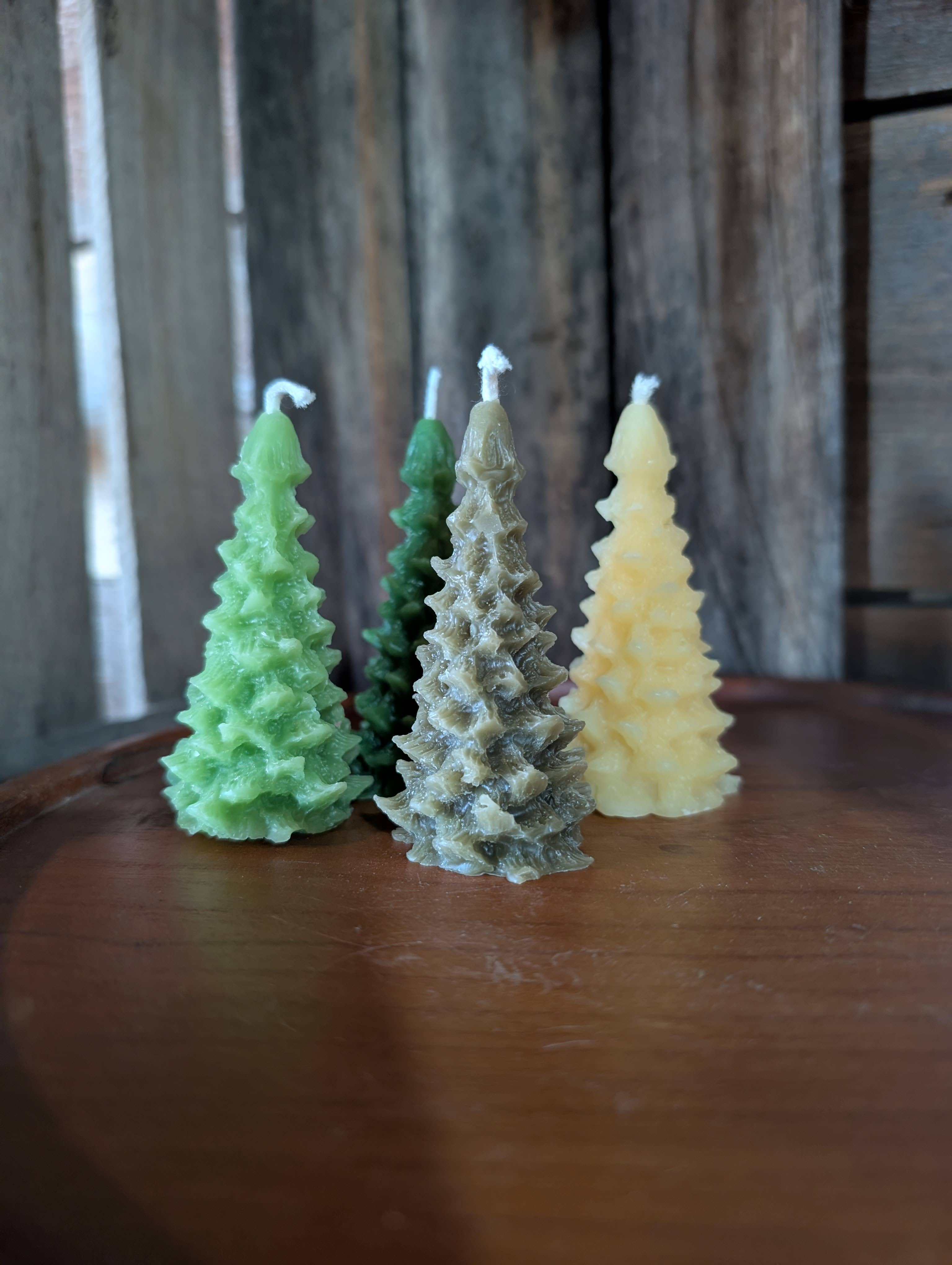The Holton Homestead - Wholesale Novelty Candle - Beeswax Candle- Mini Fir Trees4