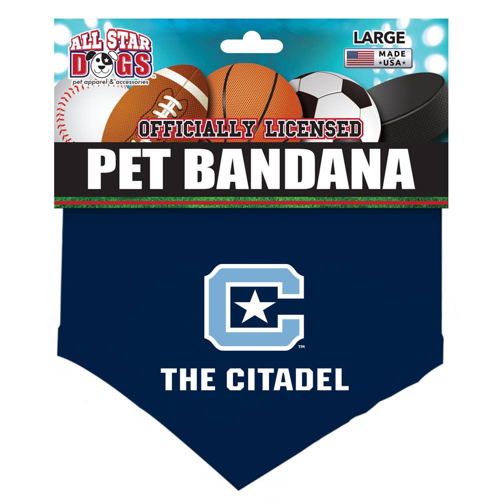 All Star Dogs - Wholesale Pet Bandana - Dog - The Citadel - Pet Bandana0