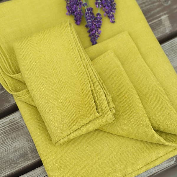 LinenMe - Wholesale Hand Towel - Linen Hand Towels Citrine Lara4