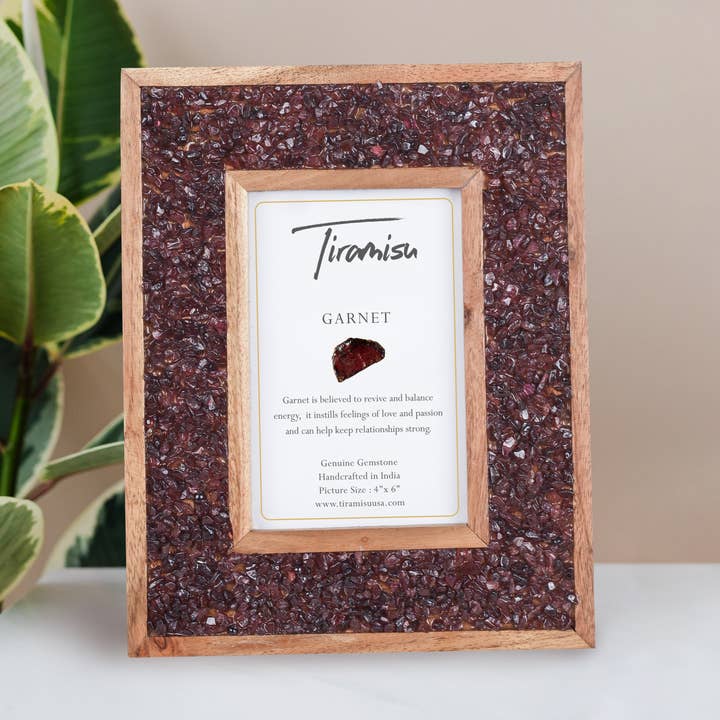 Tiramisu - Wholesale Picture Frame - Ember Glow Garnet Picture Frame - Acacia Wood Craftsmanship0