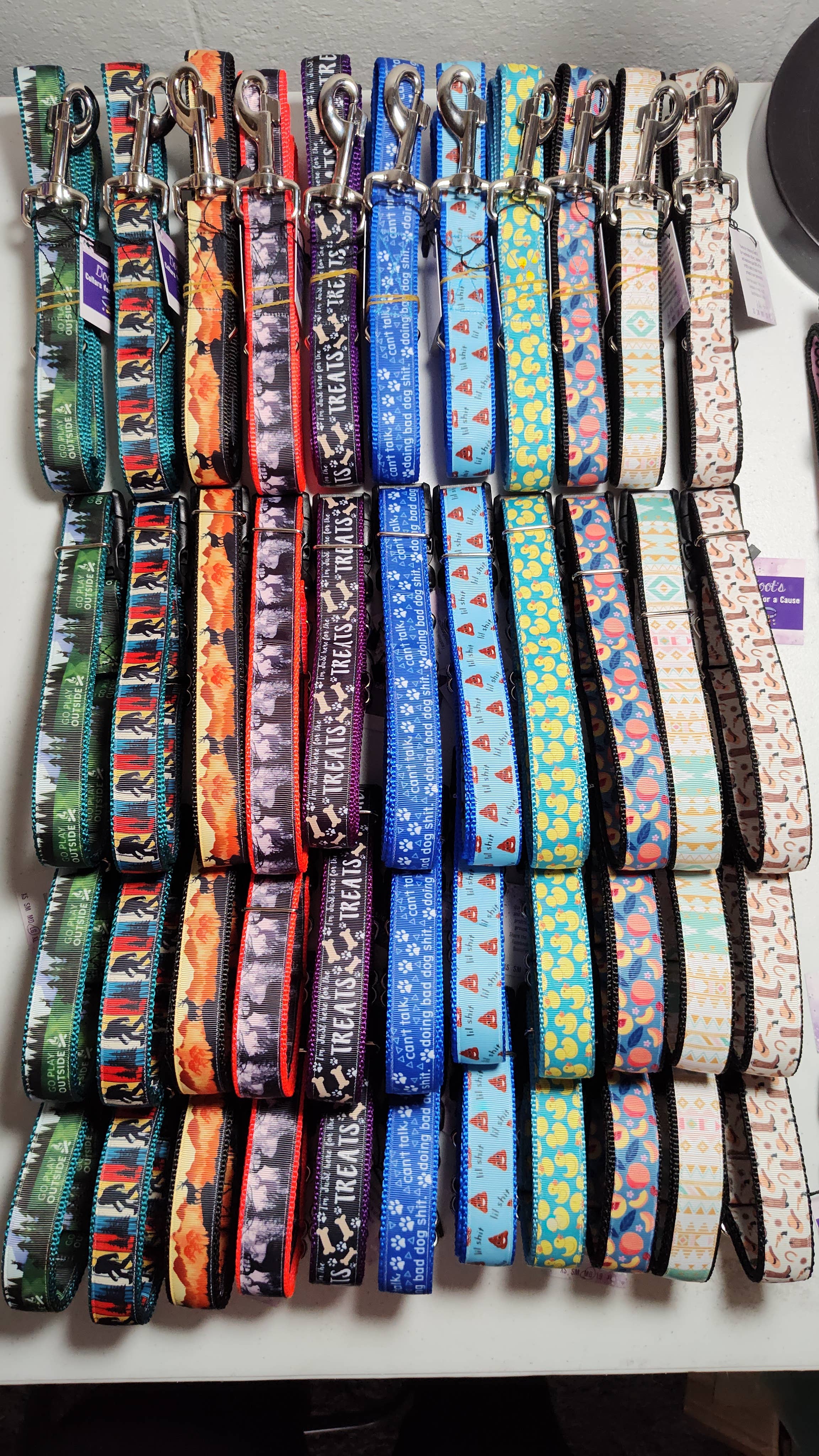 Doot's Pet - Collars For A Cause - Wholesale Pet Collar - Dog - 30 pc Bulk Dog Collar & Leash Sets Doot's Choice of Pattern1