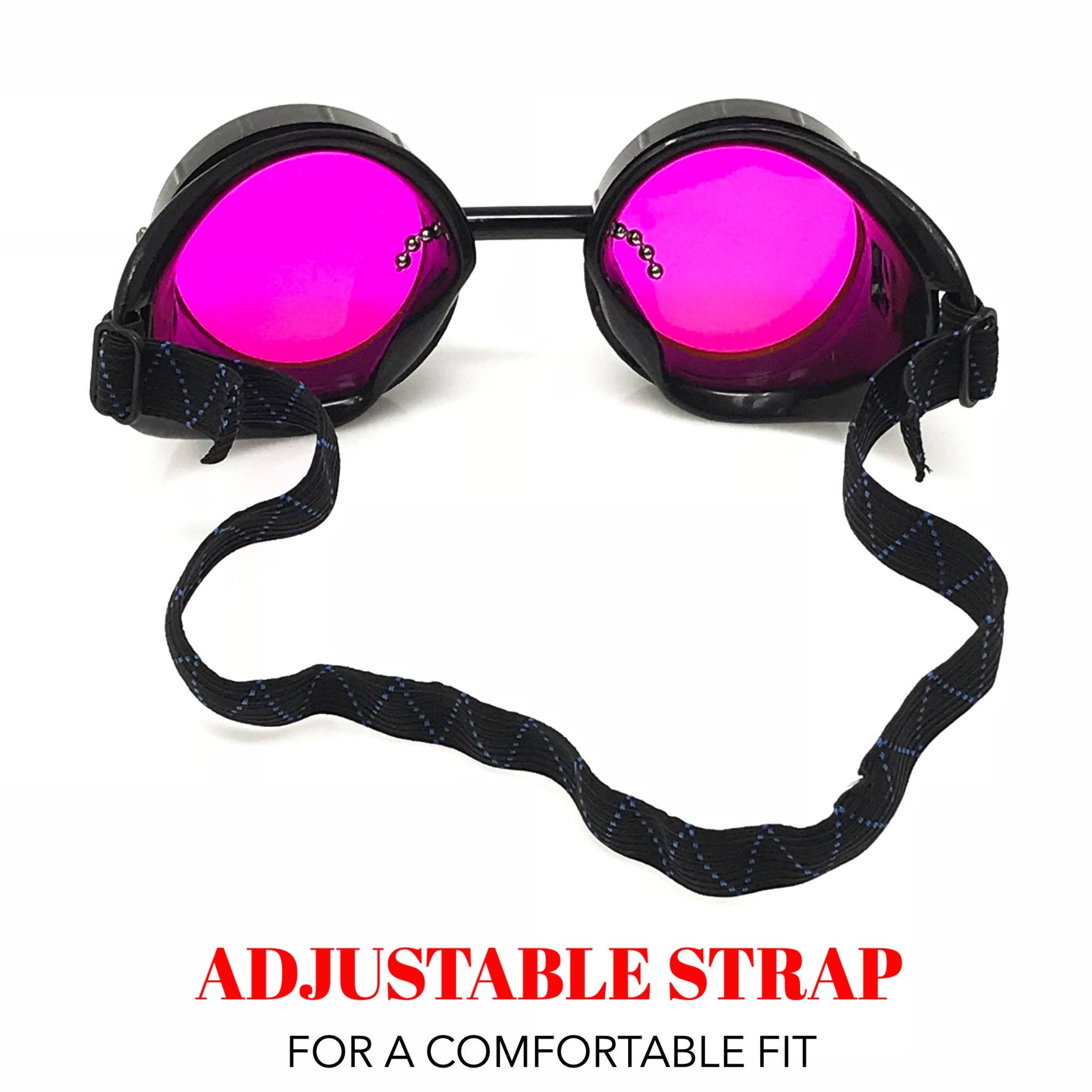 UMBRELLALABORATORY - Wholesale Sunglasses - Unisex - Steampunk Mad scientist goggles UV glow neon rave lenses1