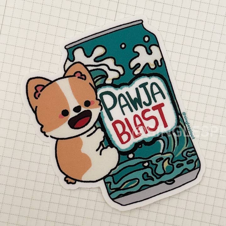 Pawja Blast Corgi-klistermärke för wholesale av Single Sploot