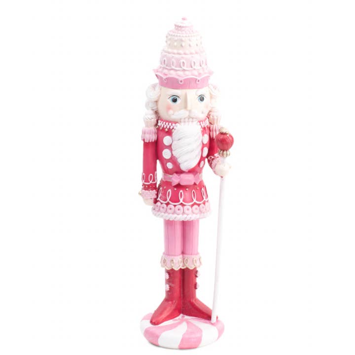 22in PINK Resin Candy jul Nøddeknækkeren for engroshandel hos Dunn Deals