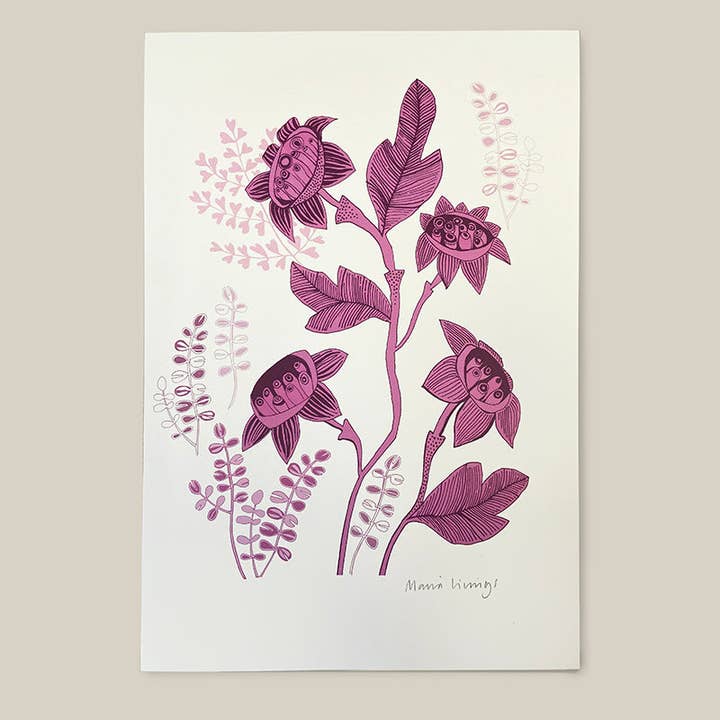 Lush Designs - Venta al por mayor Ilustración - Estampado flor ojo