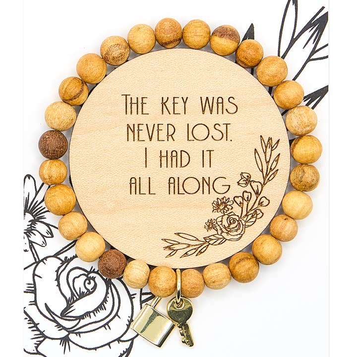 Key Palo Santo Wristlet for wholesale by Statement Peace