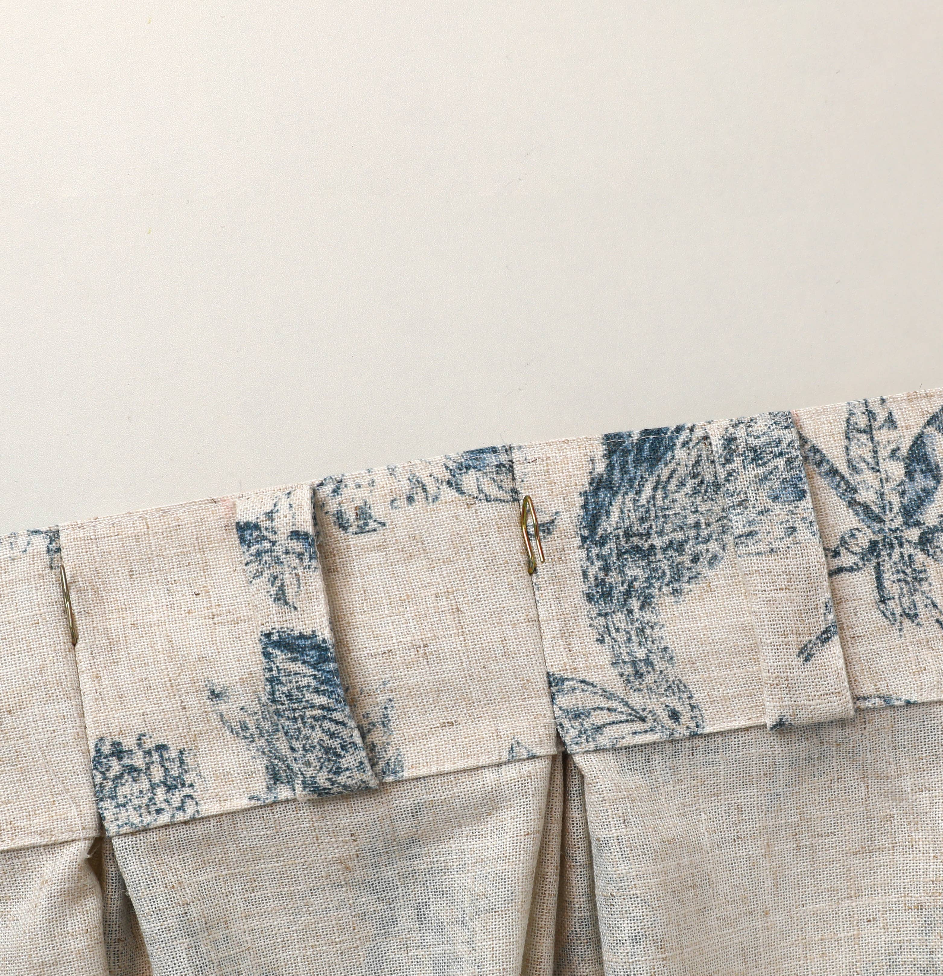 Shadisfy - Wholesale Drape - Peacock Pinch Pleated with Back Tabs Curtain Pair1