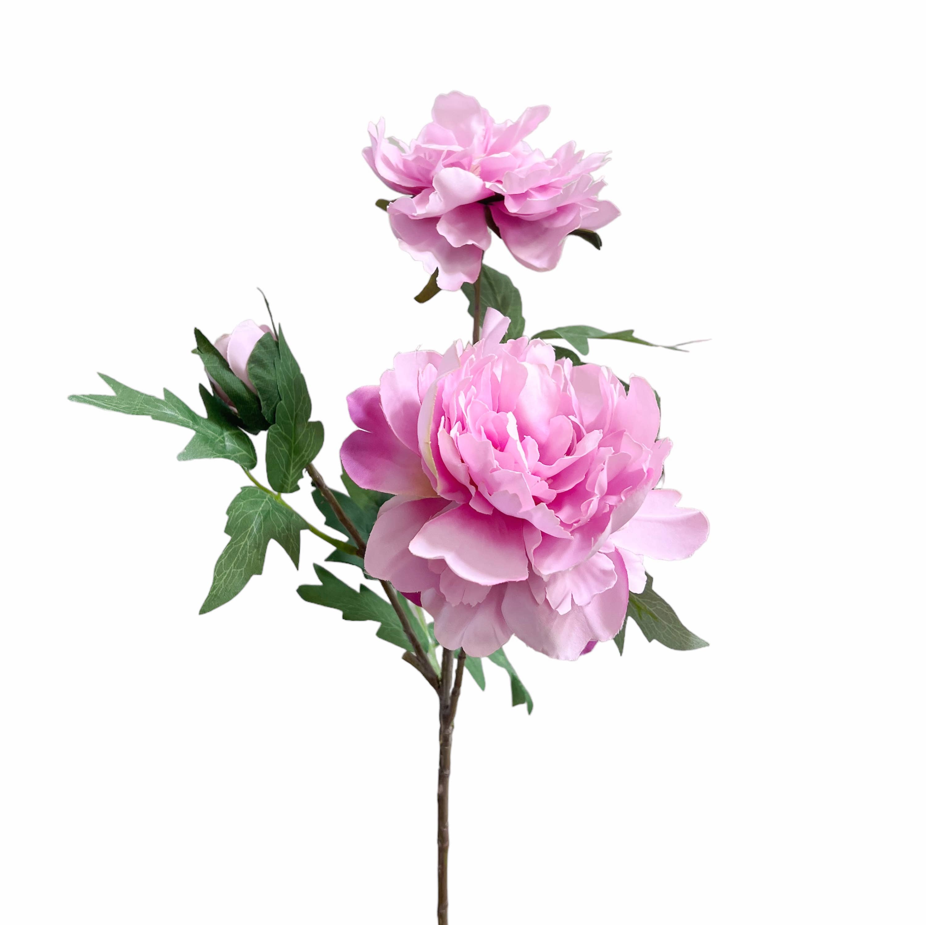 Sun Decorer - Wholesale Artificial flowers - Artificial Moutan Peony Flowers Stems (Set of 3)1