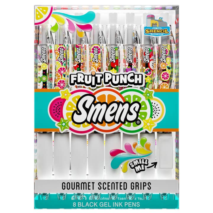 Fruit Punch Gel Smens Set of 8 - Scented Grip Pens for wholesale by Scentco, Inc